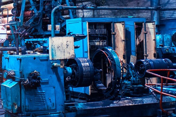 Machinery in a blue hue